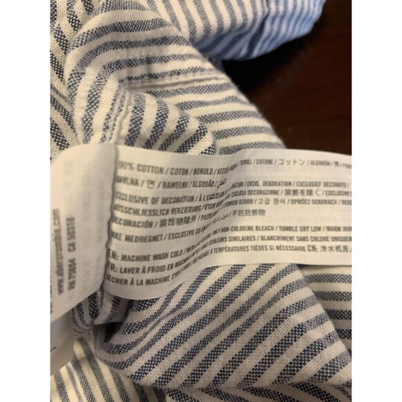 Abercrombie & Fitch Stripe Cotton Muscle Strip Button Down Shirt Size XL - Picture 8 of 8